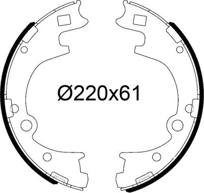 Valeo 564305 - Jeu de mâchoires de frein cwaw.fr