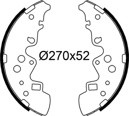 Valeo 564314 - Jeu de mâchoires de frein cwaw.fr