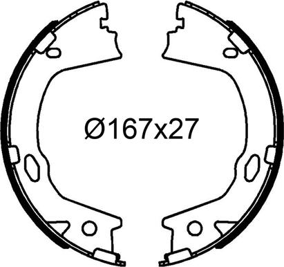 Valeo 564315 - Jeu de mâchoires de frein cwaw.fr