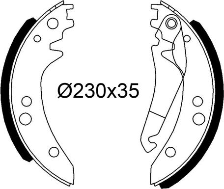 Valeo 564311 - Jeu de mâchoires de frein cwaw.fr