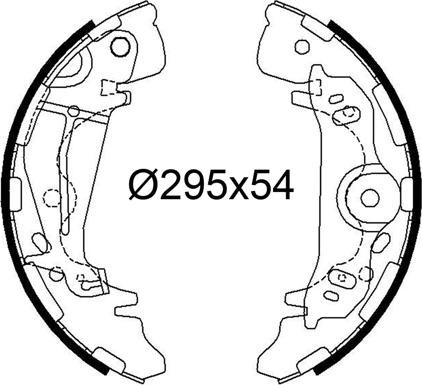 Valeo 564312 - Jeu de mâchoires de frein cwaw.fr