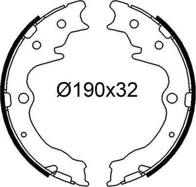 Valeo 564329 - Jeu de mâchoires de frein cwaw.fr