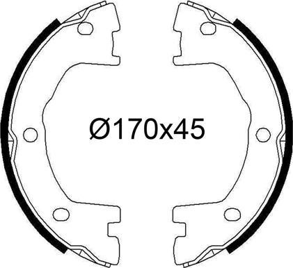 Valeo 564244 - Jeu de mâchoires de frein cwaw.fr