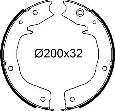 Valeo 564256 - Jeu de mâchoires de frein cwaw.fr