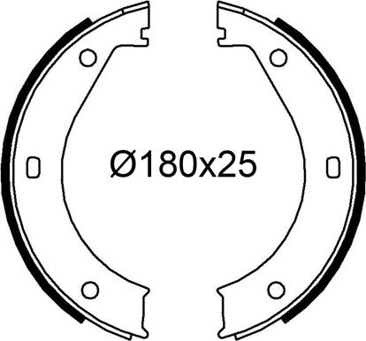 Valeo 564257 - Jeu de mâchoires de frein cwaw.fr