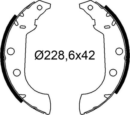 Valeo 564272 - Jeu de mâchoires de frein cwaw.fr