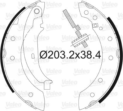 Valeo 562581 - Mâchoire de frein cwaw.fr