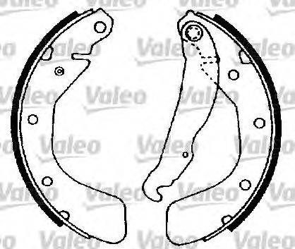 Valeo 562588 - Jeu de mâchoires de frein cwaw.fr