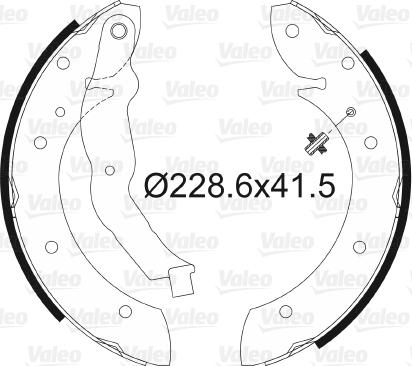 Valeo 562587 - Jeu de mâchoires de frein cwaw.fr