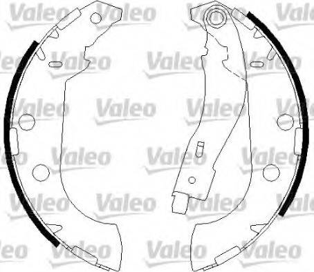 Valeo 562644 - Jeu de mâchoires de frein cwaw.fr