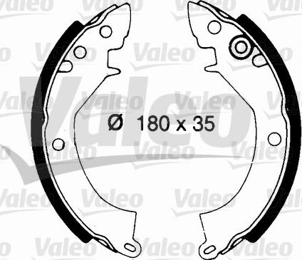 Valeo 562687 - Jeu de mâchoires de frein cwaw.fr