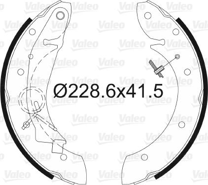 Valeo 562634 - Mâchoire de frein cwaw.fr