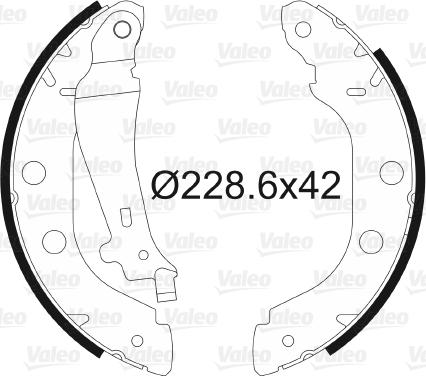 Valeo 562638 - Jeu de mâchoires de frein cwaw.fr