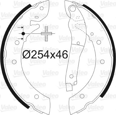 Valeo 562050 - Jeu de mâchoires de frein cwaw.fr