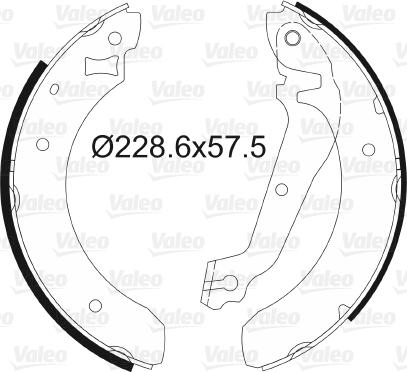 Valeo 562031 - Jeu de mâchoires de frein cwaw.fr