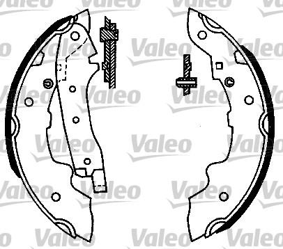 Valeo 562027 - Jeu de mâchoires de frein cwaw.fr