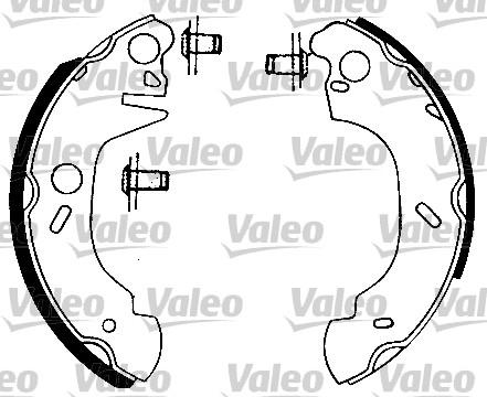 Valeo 562073 - Jeu de mâchoires de frein cwaw.fr