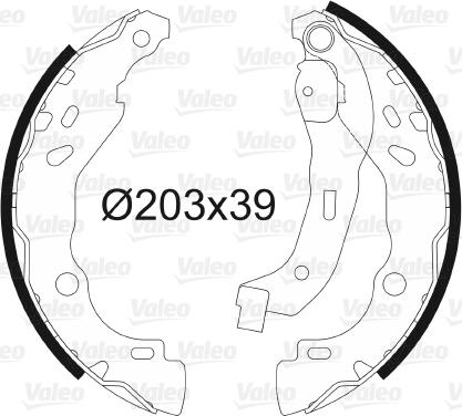 Valeo 562810 - Mâchoire de frein cwaw.fr