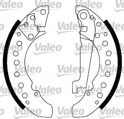 Valeo 562769 - Jeu de mâchoires de frein cwaw.fr