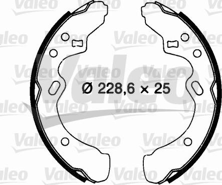 Valeo 562703 - Jeu de mâchoires de frein cwaw.fr