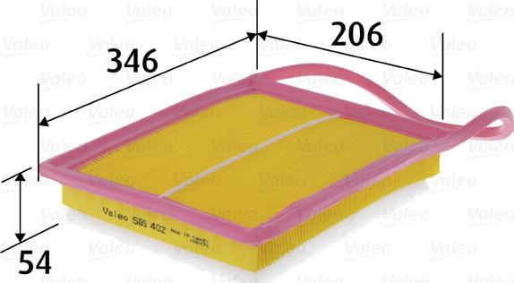 Valeo 585402 - Filtre à air cwaw.fr