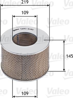 Valeo 585646 - Filtre à air cwaw.fr