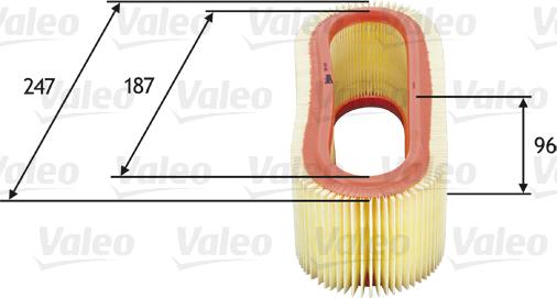 Valeo 585643 - Filtre à air cwaw.fr