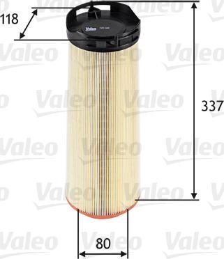 Valeo 585668 - Filtre à air cwaw.fr