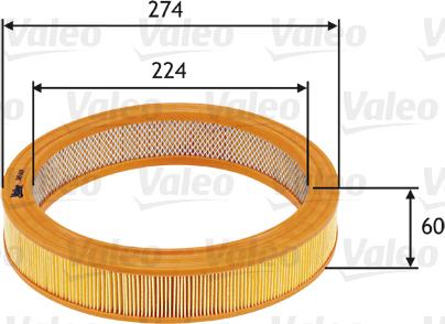 Valeo 585619 - Filtre à air cwaw.fr