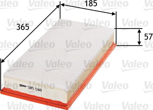 Valeo 585048 - Filtre à air cwaw.fr