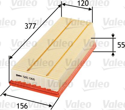 Valeo 585066 - Filtre à air cwaw.fr