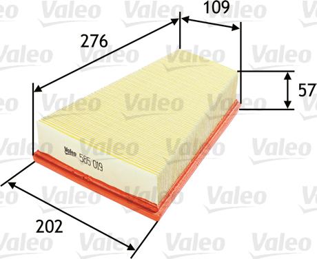 Valeo 585019 - Filtre à air cwaw.fr