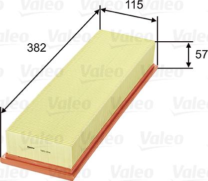 Valeo 585014 - Filtre à air cwaw.fr