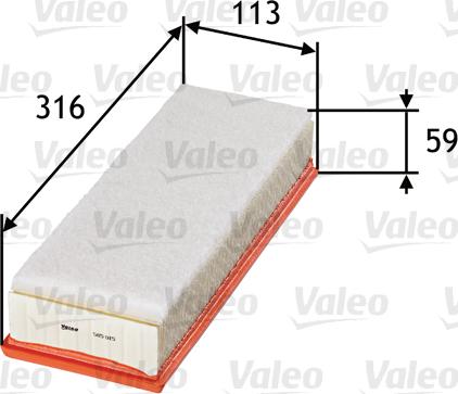 Valeo 585015 - Filtre à air cwaw.fr