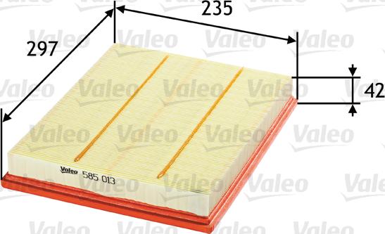 Valeo 585013 - Filtre à air cwaw.fr