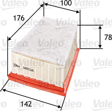 Valeo 585026 - Filtre à air cwaw.fr