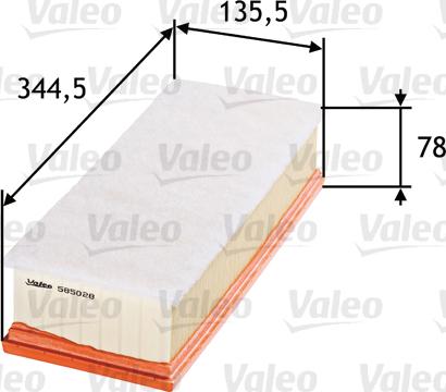 Valeo 585028 - Filtre à air cwaw.fr