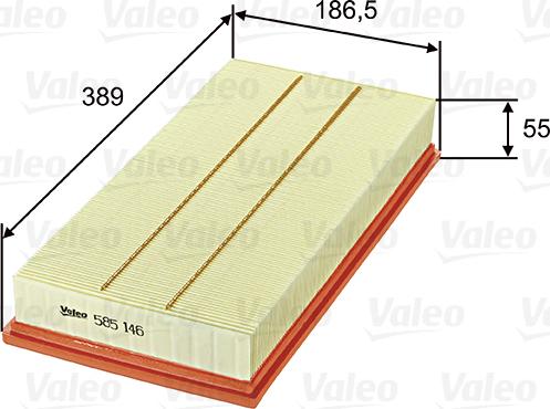 Valeo 585146 - Filtre à air cwaw.fr