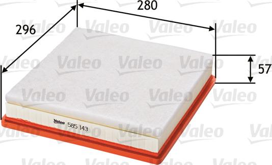 Valeo 585143 - Filtre à air cwaw.fr