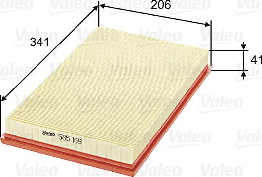 Valeo 585169 - Filtre à air cwaw.fr