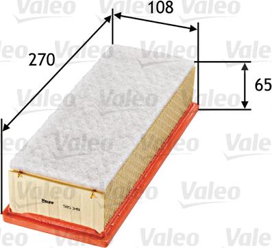 Valeo 585349 - Filtre à air cwaw.fr