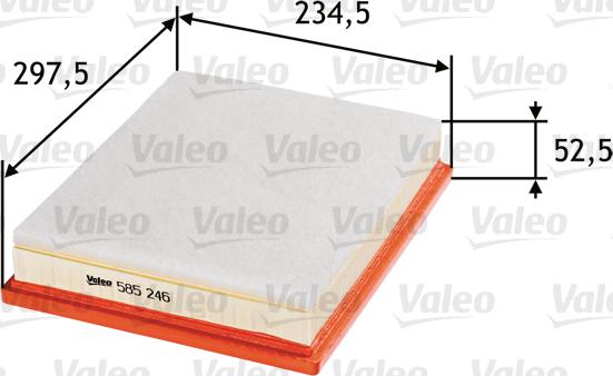 Valeo 585246 - Filtre à air cwaw.fr