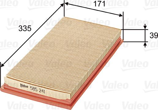 Valeo 585241 - Filtre à air cwaw.fr