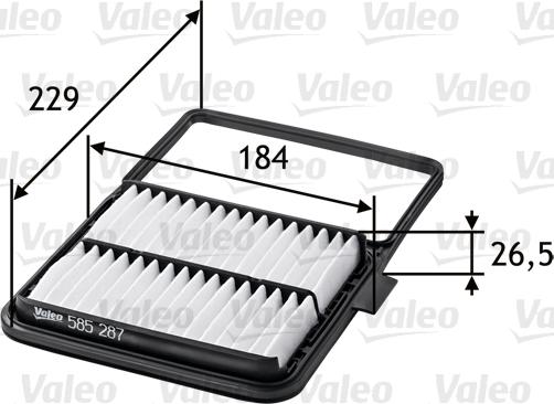 Valeo 585287 - Filtre à air cwaw.fr