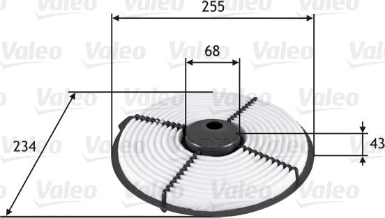 Valeo 585704 - Filtre à air cwaw.fr