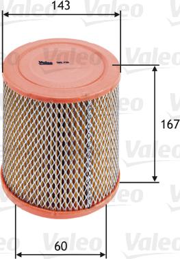 Valeo 585726 - Filtre à air cwaw.fr