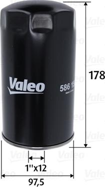 Valeo 586150 - Filtre à huile cwaw.fr