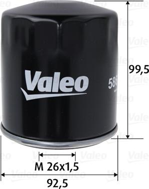 Valeo 586152 - Filtre à huile cwaw.fr