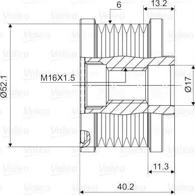 Valeo 588092 - Poulie, alternateur cwaw.fr