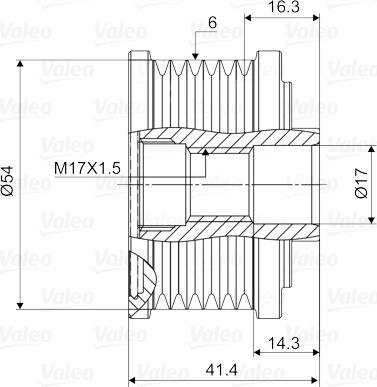 Valeo 588045 - Poulie, alternateur cwaw.fr